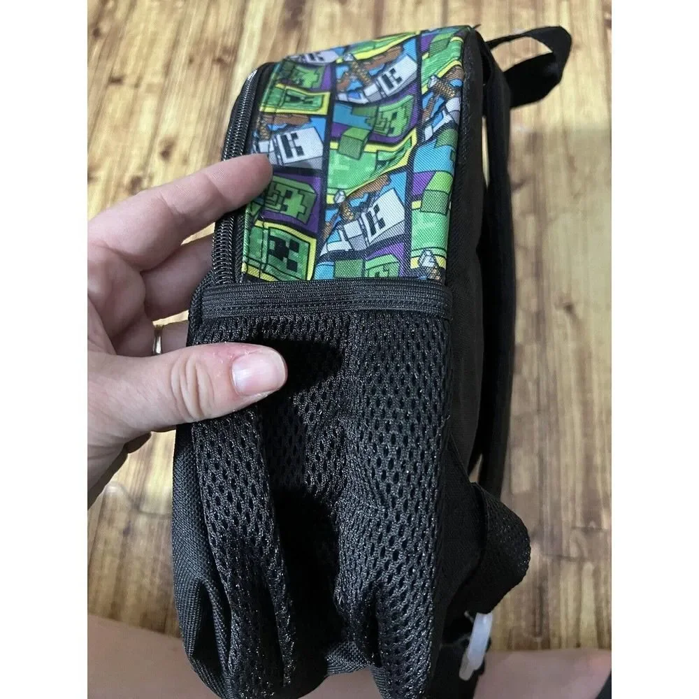 Minecraft Creeper Mini Kids Backpack Zip Up